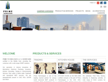 Tablet Screenshot of primetechnologies.ae